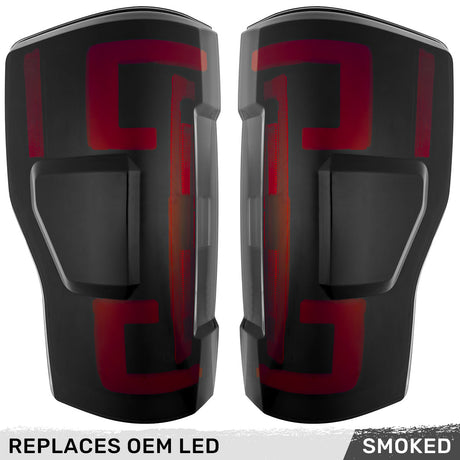 Ford Super Duty 17-19 Ultra Bright OLED Tail Lights (Replaces Factory/OEM LED) - Multiple Lens