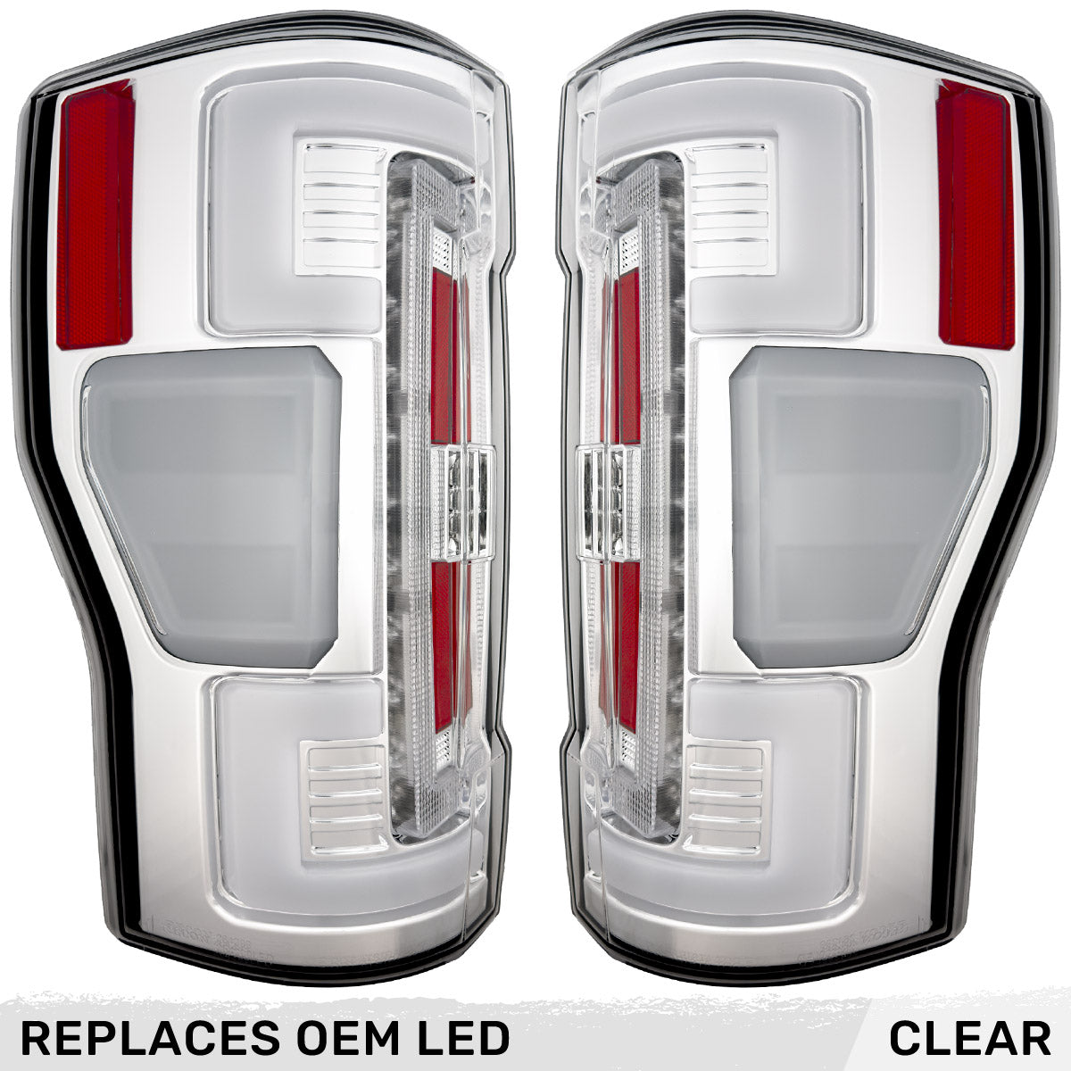 Ford Super Duty 17-19 Ultra Bright OLED Tail Lights (Replaces Factory/OEM LED) - Multiple Lens