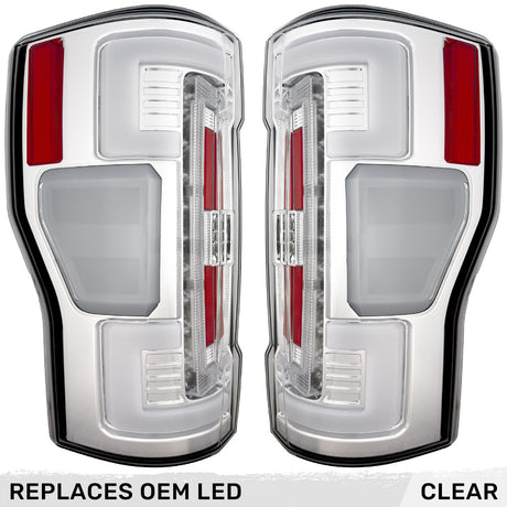 Ford Super Duty 17-19 Ultra Bright OLED Tail Lights (Replaces Factory/OEM LED) - Multiple Lens