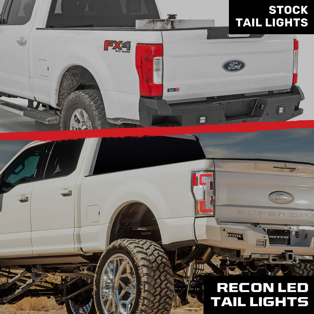 Ford Super Duty 17-19 Ultra Bright OLED Tail Lights (Replaces Factory/OEM LED) - Multiple Lens