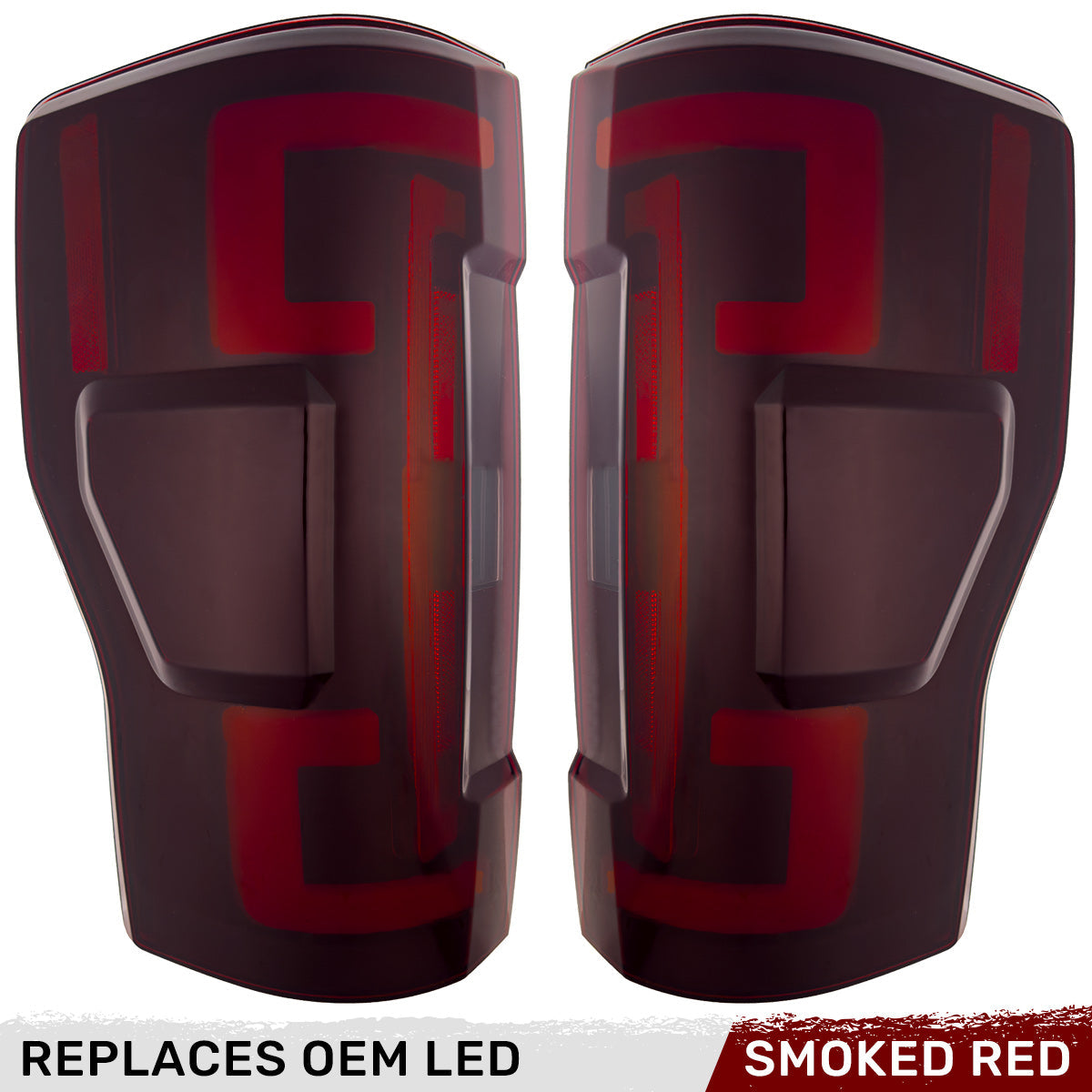 Ford Super Duty 17-19 Ultra Bright OLED Tail Lights (Replaces Factory/OEM LED) - Multiple Lens