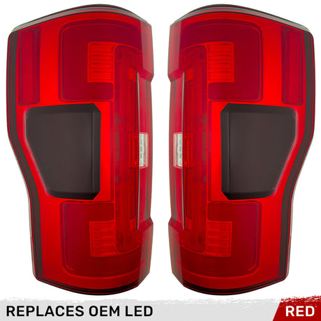 Ford Super Duty 17-19 Ultra Bright OLED Tail Lights (Replaces Factory/OEM LED) - Multiple Lens