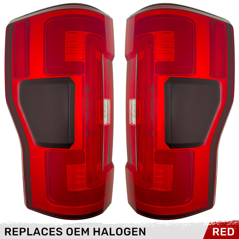 Ford Super Duty 17-19 Ultra Bright OLED Tail Lights (Replaces Factory/OEM Halogen) - Multiple Lens