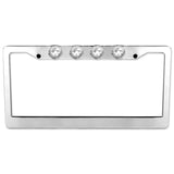 Universal Aluminum Standard U.S License Plate Frame with 4 XML CREE LED Reverse Lights - Multiple Options