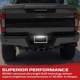 Universal Aluminum Standard U.S License Plate Frame with 4 XML CREE LED Reverse Lights - Multiple Options