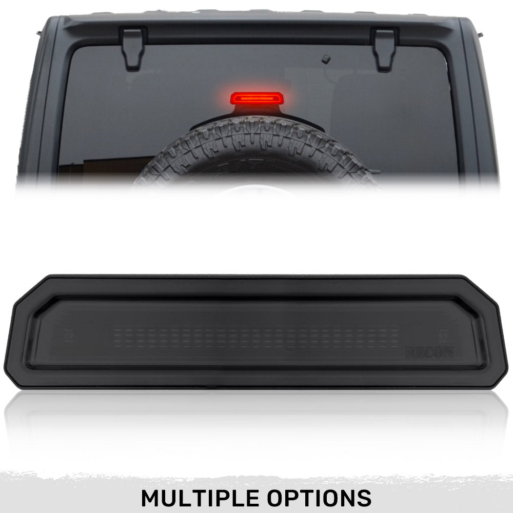 Jeep Wrangler JL 18-26 Ultra High Power Red OLED 3rd Brake Light Kit - Smoked & Clear Lens