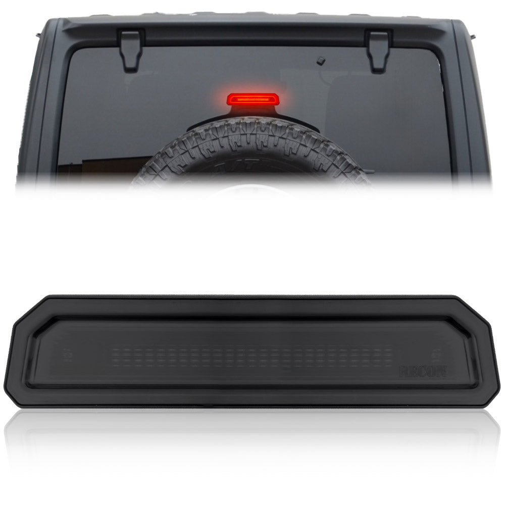 Jeep Wrangler JL 18-26 Ultra High Power Red OLED 3rd Brake Light Kit - Smoked & Clear Lens
