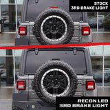 Jeep Wrangler JL 18-26 Ultra High Power Red OLED 3rd Brake Light Kit - Smoked & Clear Lens