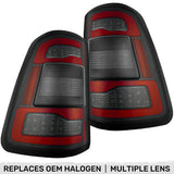 Dodge RAM 1500 19-24 Ultra Bright OLED Tail Lights w/ Scanning Amber Turn Signals (Replaces Factory/OEM Halogen Only) - Multiple Lens