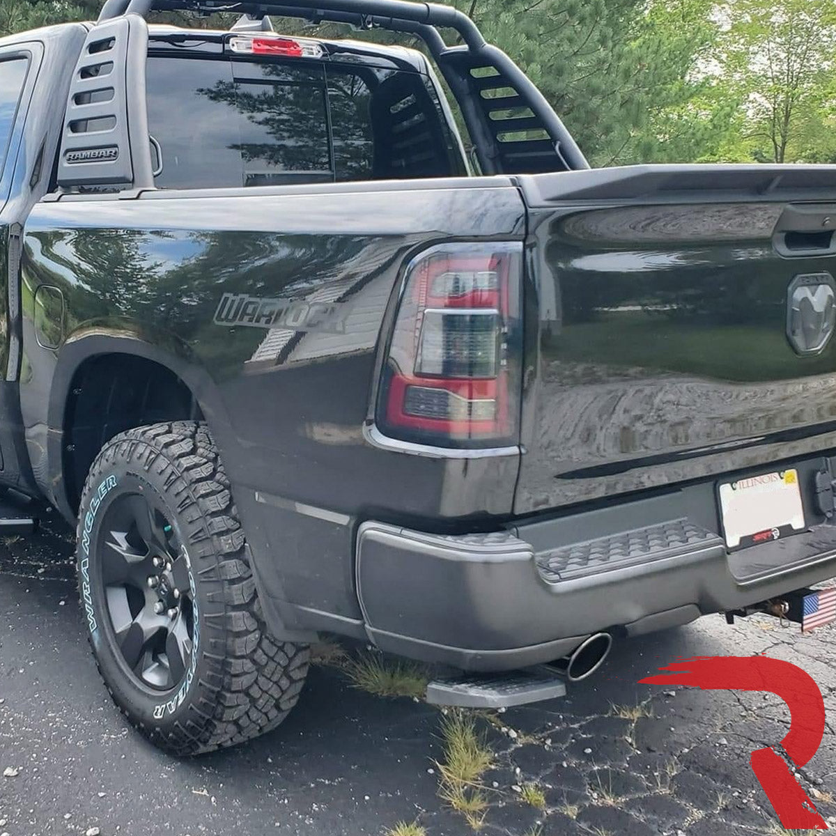 Dodge RAM 1500 25-26 Ultra Bright OLED Tail Lights Startup Light Sequence, Flashing Red Turn Signals (Replaces Factory/OEM Halogen Only) - Multiple Lens
