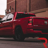 Dodge RAM 1500 25-26 Ultra Bright OLED Tail Lights Startup Light Sequence, Flashing Red Turn Signals (Replaces Factory/OEM Halogen Only) - Multiple Lens