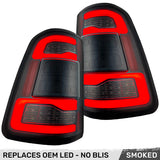 Dodge RAM 1500 19-24 Ultra Bright OLED Tail Lights w/ Scanning Red Turn Signals (Replaces OEM LED with *NO BLIS*) - Multiple Lens