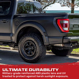 Ford 21-22 Raptor 7-Pc Fender & Hood Light Kit Smoked Lens White or Amber LED Running Lights w/ Startup Light Sequence
