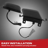Ford 21-22 Raptor 7-Pc Fender & Hood Light Kit Smoked Lens White or Amber LED Running Lights w/ Startup Light Sequence