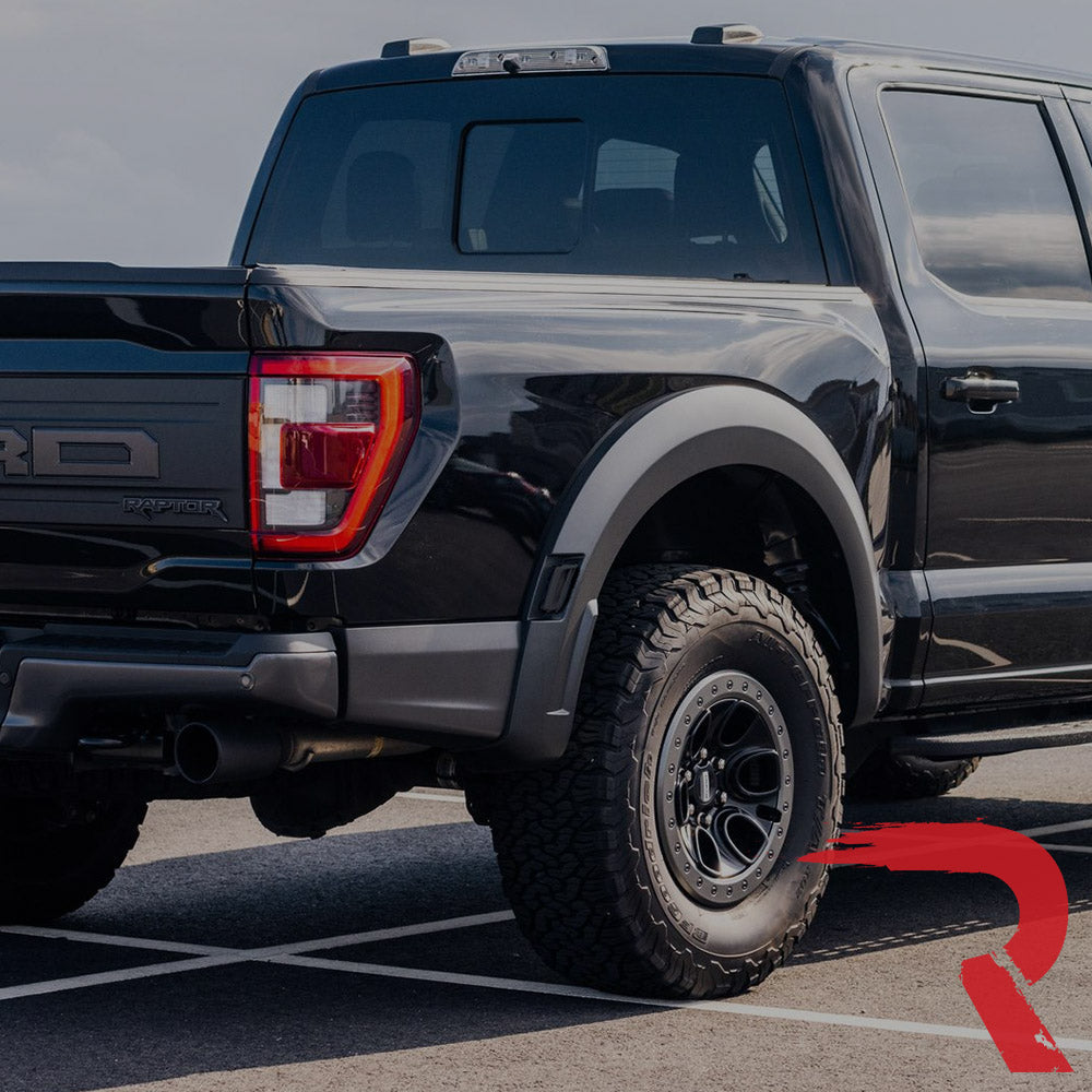 Ford 21-22 Raptor 7-Pc Fender & Hood Light Kit Smoked Lens White or Amber LED Running Lights w/ Startup Light Sequence