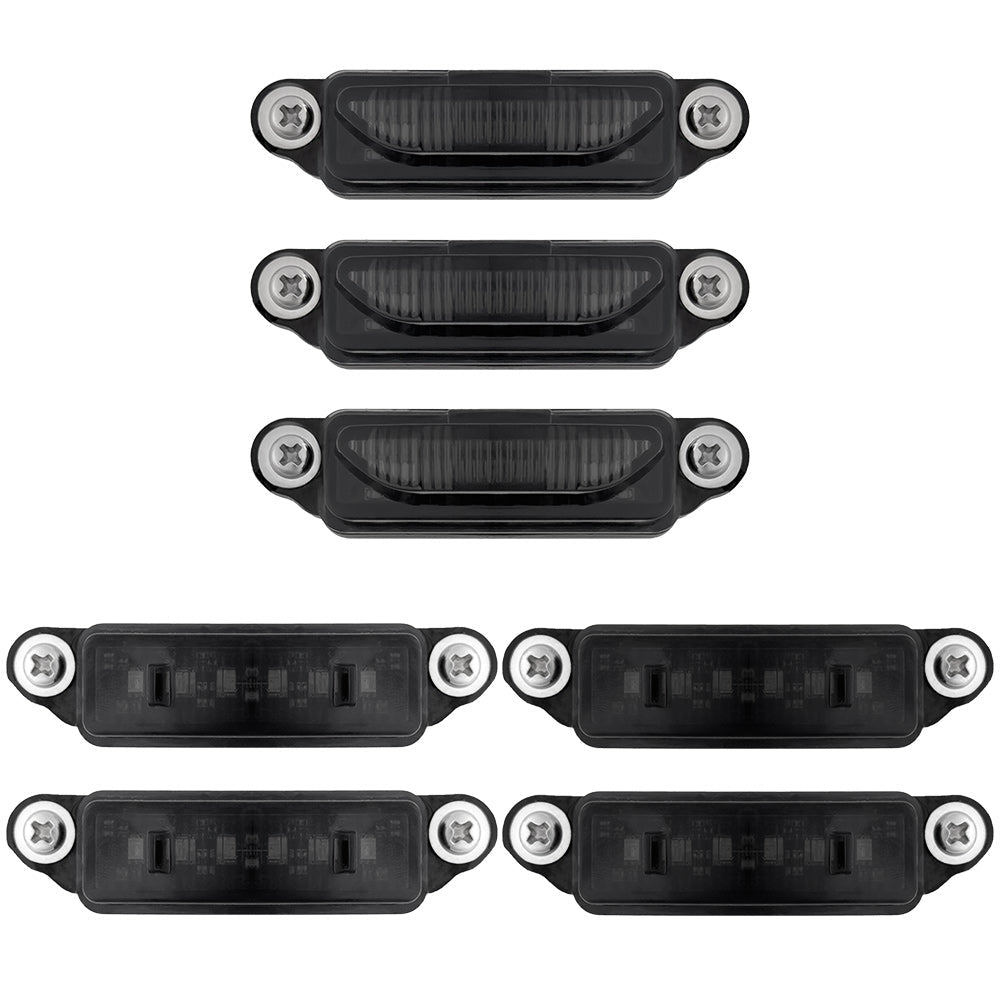 Dodge 21-26 RAM 1500 TRX 7-PC Fender & Hood Light Kit Smoked Lens White or Amber LED Running Lights w/ Startup Light Sequence - Multiple Options