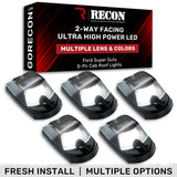 Ford Super Duty 17-25 5-Piece Cab Roof Light Set 2-Way Front & Rear Facing Ultra High-Power LEDs Multiple Lens & Colors - (ATTN: For models that DID NOT come with factory cab roof lights)