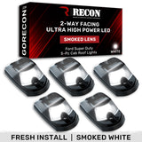 Ford Super Duty 17-25 5-Piece Cab Roof Light Set 2-Way Front & Rear Facing Ultra High-Power LEDs Multiple Lens & Colors - (ATTN: For models that DID NOT come with factory cab roof lights)