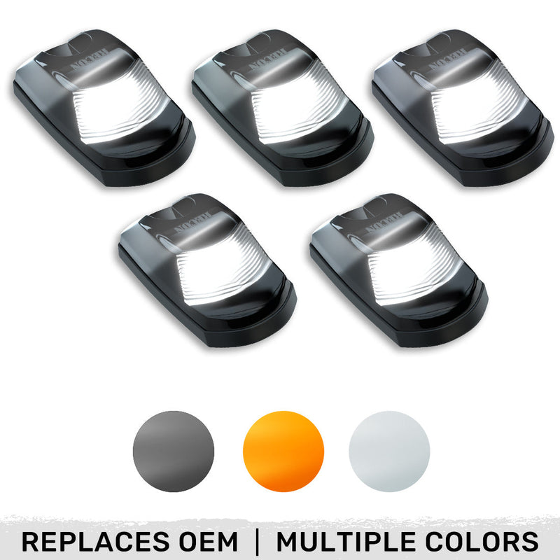Ford Super Duty 17-22 5-PC Cab Roof Light Set 2-Way Front & Rear Facing Ultra High-Power LEDs (Replaces Factory/OEM Cab Lights Only) - Multiple Options
