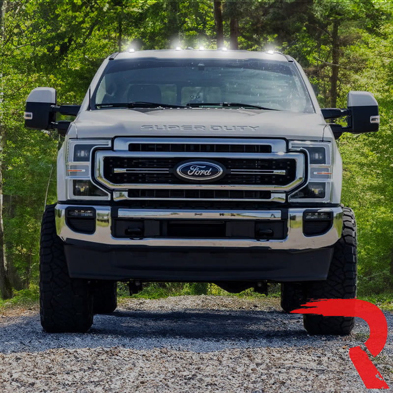 Ford Super Duty 17-22 5-PC Cab Roof Light Set 2-Way Front & Rear Facing Ultra High-Power LEDs (Replaces Factory/OEM Cab Lights Only) - Multiple Options