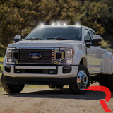 Ford Super Duty 17-22 5-PC Cab Roof Light Set 2-Way Front & Rear Facing Ultra High-Power LEDs (Replaces Factory/OEM Cab Lights Only) - Multiple Options