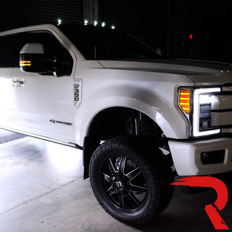 Ford Super Duty 17-22 5-PC Cab Roof Light Set 2-Way Front & Rear Facing Ultra High-Power LEDs (Replaces Factory/OEM Cab Lights Only) - Multiple Options
