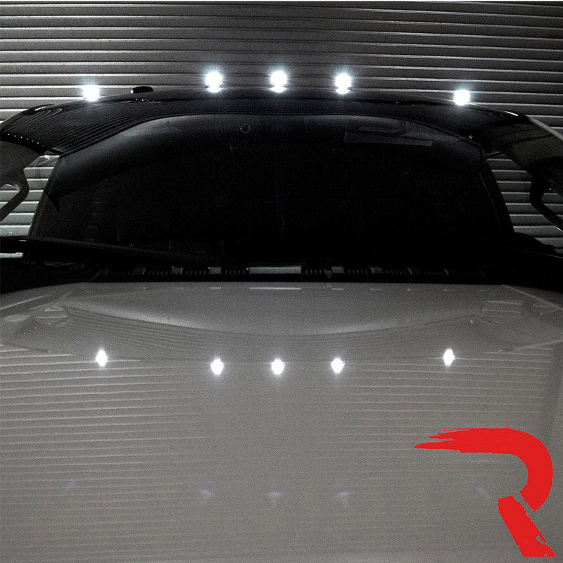 Ford Super Duty 17-22 5-PC Cab Roof Light Set 2-Way Front & Rear Facing Ultra High-Power LEDs (Replaces Factory/OEM Cab Lights Only) - Multiple Options