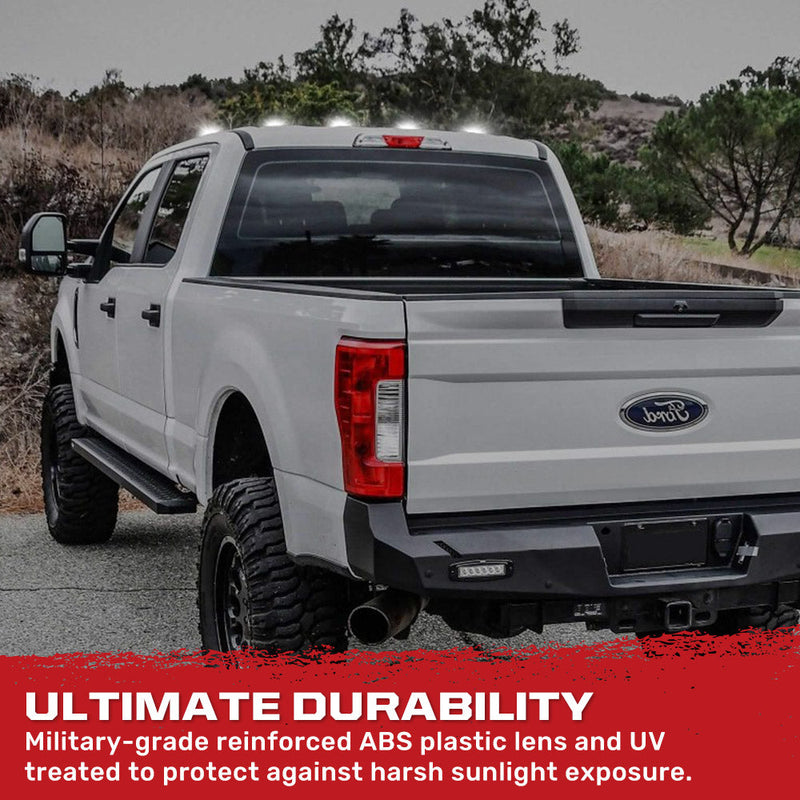 Ford Super Duty 17-22 5-PC Cab Roof Light Set 2-Way Front & Rear Facing Ultra High-Power LEDs (Replaces Factory/OEM Cab Lights Only) - Multiple Options