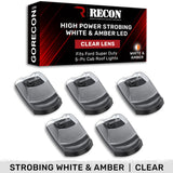 Ford Super Duty 17-22 (5-Piece) Cab Roof Light Kit Strobe LED White & Amber - Multiple Lens RECON Ford Super Duty 17-22 (5-Piece) Cab Roof Light Kit Strobe LED White & Amber - Multiple Lens Ford Super Duty 17-22 (5-Piece) Cab Roof Light Kit Strobe LED White & Amber - Multiple Lens Ford Super Duty 17-22 (5-Piece) Cab Roof Light Kit Strobe LED White & Amber - Multiple Lens Ford Super Duty 17-22 (5-Piece) Cab Roof Light Kit Strobe LED White & Amber - Multiple Lens