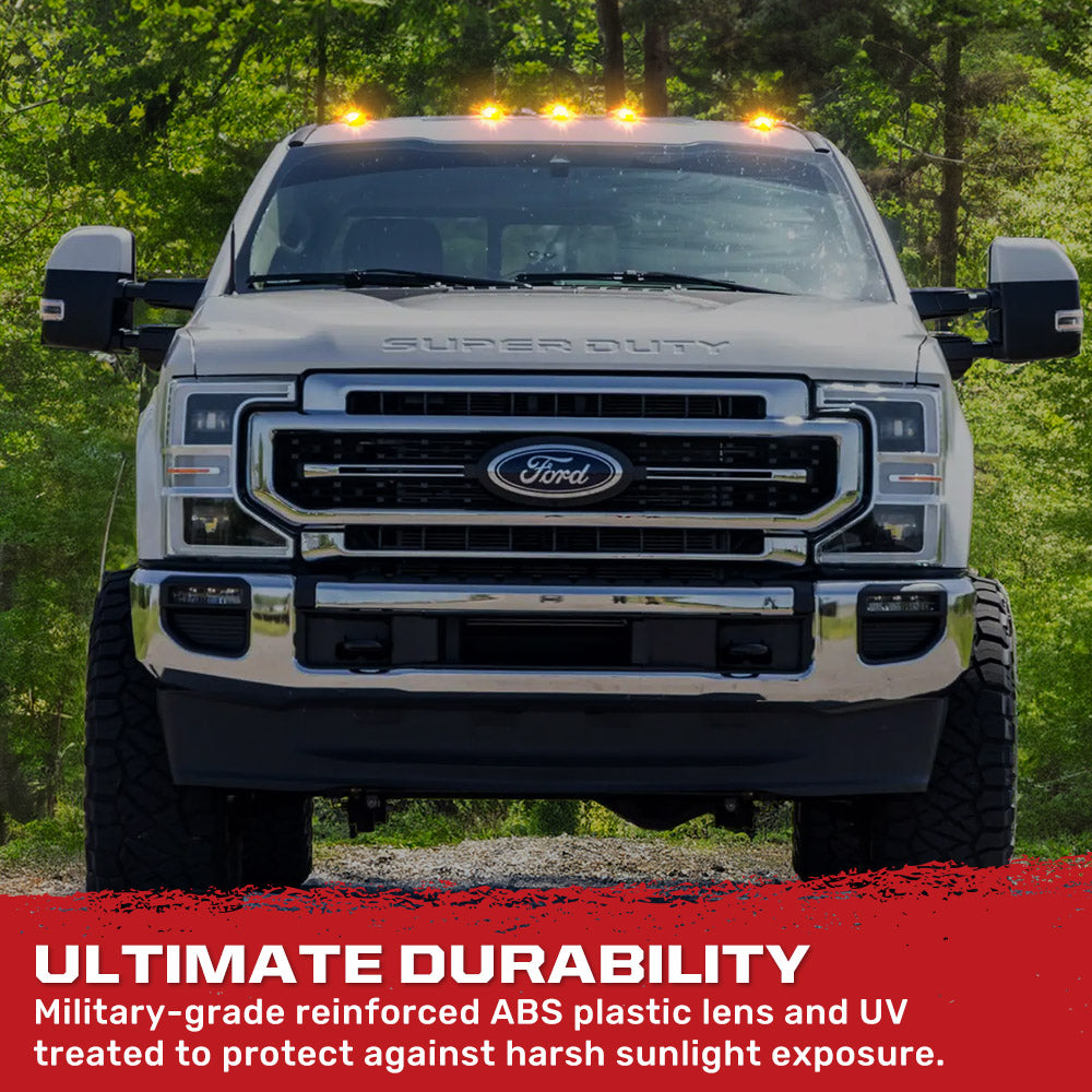 Ford Super Duty 17-22 (5-Piece) Cab Roof Light Kit Strobe LED White & Amber - Multiple Lens RECON Ford Super Duty 17-22 (5-Piece) Cab Roof Light Kit Strobe LED White & Amber - Multiple Lens Ford Super Duty 17-22 (5-Piece) Cab Roof Light Kit Strobe LED White & Amber - Multiple Lens Ford Super Duty 17-22 (5-Piece) Cab Roof Light Kit Strobe LED White & Amber - Multiple Lens Ford Super Duty 17-22 (5-Piece) Cab Roof Light Kit Strobe LED White & Amber - Multiple Lens