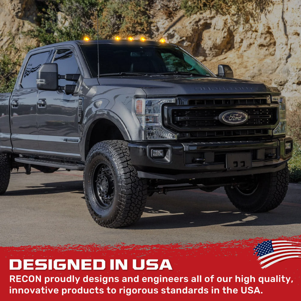 Ford Super Duty 17-22 (5-Piece) Cab Roof Light Kit Strobe LED White & Amber - Multiple Lens RECON Ford Super Duty 17-22 (5-Piece) Cab Roof Light Kit Strobe LED White & Amber - Multiple Lens Ford Super Duty 17-22 (5-Piece) Cab Roof Light Kit Strobe LED White & Amber - Multiple Lens Ford Super Duty 17-22 (5-Piece) Cab Roof Light Kit Strobe LED White & Amber - Multiple Lens Ford Super Duty 17-22 (5-Piece) Cab Roof Light Kit Strobe LED White & Amber - Multiple Lens