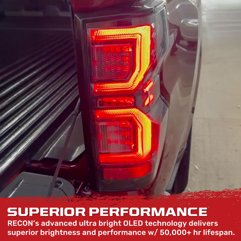Chevy Colorado 23-26 Ultra Bright OLED Tail Lights with Startup Light Sequence - Smoked Lens RECON Chevy Colorado 23-26 Ultra Bright OLED Tail Lights with Startup Light Sequence - Smoked Lens Chevy Colorado 23-26 Ultra Bright OLED Tail Lights with Startup Light Sequence - Smoked Lens Chevy Colorado 23-26 Ultra Bright OLED Tail Lights with Startup Light Sequence - Smoked Lens Chevy Colorado 23-26 Ultra Bright OLED Tail Lights with Startup Light Sequence - Smoked Lens