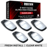 Dodge RAM HD 2500/3500 19-25 5 Piece Cab Roof Light Set 2-Way Front & Rear Facing Ultra High-Power LEDs Multiple Lens & Colors