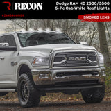 Dodge RAM HD 2500/3500 19-26 5 Piece Cab Roof Light Set 2-Way Front & Rear Facing Ultra High-Power LEDs Multiple Lens & Colors