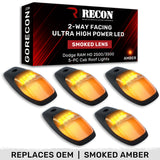 Dodge RAM HD 2500/3500 19-26 5 Piece Cab Roof Light Set 2-Way Front & Rear Facing Ultra High-Power LEDs Multiple Lens & Colors