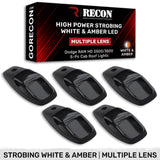Dodge RAM HD 2500/3500 19-26 5-Piece Cab Roof Light Kit Strobe LED White & Amber - Multiple Lens RECON Dodge RAM HD 2500/3500 19-26 5-Piece Cab Roof Light Kit Strobe LED White & Amber - Multiple Lens Dodge RAM HD 2500/3500 19-26 5-Piece Cab Roof Light Kit Strobe LED White & Amber - Multiple Lens Dodge RAM HD 2500/3500 19-26 5-Piece Cab Roof Light Kit Strobe LED White & Amber - Multiple Lens Dodge RAM HD 2500/3500 19-26 5-Piece Cab Roof Light Kit Strobe LED White & Amber - Multiple Lens