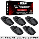 Dodge RAM HD 2500/3500 19-26 5-Piece Cab Roof Light Kit Strobe LED White & Amber - Multiple Lens RECON Dodge RAM HD 2500/3500 19-26 5-Piece Cab Roof Light Kit Strobe LED White & Amber - Multiple Lens Dodge RAM HD 2500/3500 19-26 5-Piece Cab Roof Light Kit Strobe LED White & Amber - Multiple Lens Dodge RAM HD 2500/3500 19-26 5-Piece Cab Roof Light Kit Strobe LED White & Amber - Multiple Lens Dodge RAM HD 2500/3500 19-26 5-Piece Cab Roof Light Kit Strobe LED White & Amber - Multiple Lens