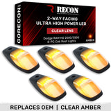 Dodge RAM HD 2500/3500 19-26 5 Piece Cab Roof Light Set 2-Way Front & Rear Facing Ultra High-Power LEDs Multiple Lens & Colors