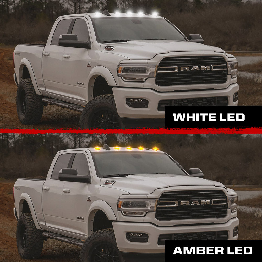 Dodge RAM HD 2500/3500 19-26 5-Piece Cab Roof Light Kit Strobe LED White & Amber - Multiple Lens RECON Dodge RAM HD 2500/3500 19-26 5-Piece Cab Roof Light Kit Strobe LED White & Amber - Multiple Lens Dodge RAM HD 2500/3500 19-26 5-Piece Cab Roof Light Kit Strobe LED White & Amber - Multiple Lens Dodge RAM HD 2500/3500 19-26 5-Piece Cab Roof Light Kit Strobe LED White & Amber - Multiple Lens Dodge RAM HD 2500/3500 19-26 5-Piece Cab Roof Light Kit Strobe LED White & Amber - Multiple Lens