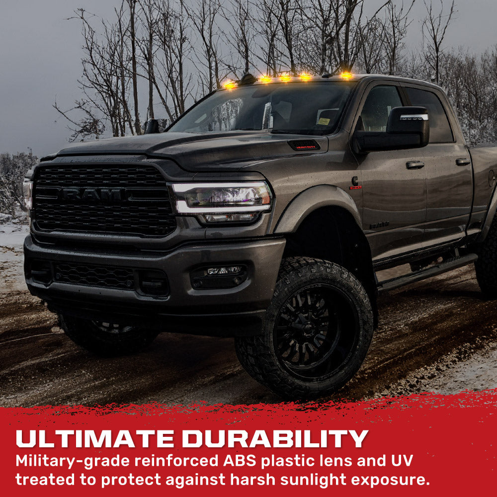 Dodge RAM HD 2500/3500 19-26 5-Piece Cab Roof Light Kit Strobe LED White & Amber - Multiple Lens RECON Dodge RAM HD 2500/3500 19-26 5-Piece Cab Roof Light Kit Strobe LED White & Amber - Multiple Lens Dodge RAM HD 2500/3500 19-26 5-Piece Cab Roof Light Kit Strobe LED White & Amber - Multiple Lens Dodge RAM HD 2500/3500 19-26 5-Piece Cab Roof Light Kit Strobe LED White & Amber - Multiple Lens Dodge RAM HD 2500/3500 19-26 5-Piece Cab Roof Light Kit Strobe LED White & Amber - Multiple Lens