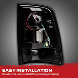 Dodge RAM 1500 Classic Body 09-24 Ultra Bright OLED Tail Lights w/ Scanning Turn Signals (Replaces Factory Halogen Tail Lights) - Smoked Lens