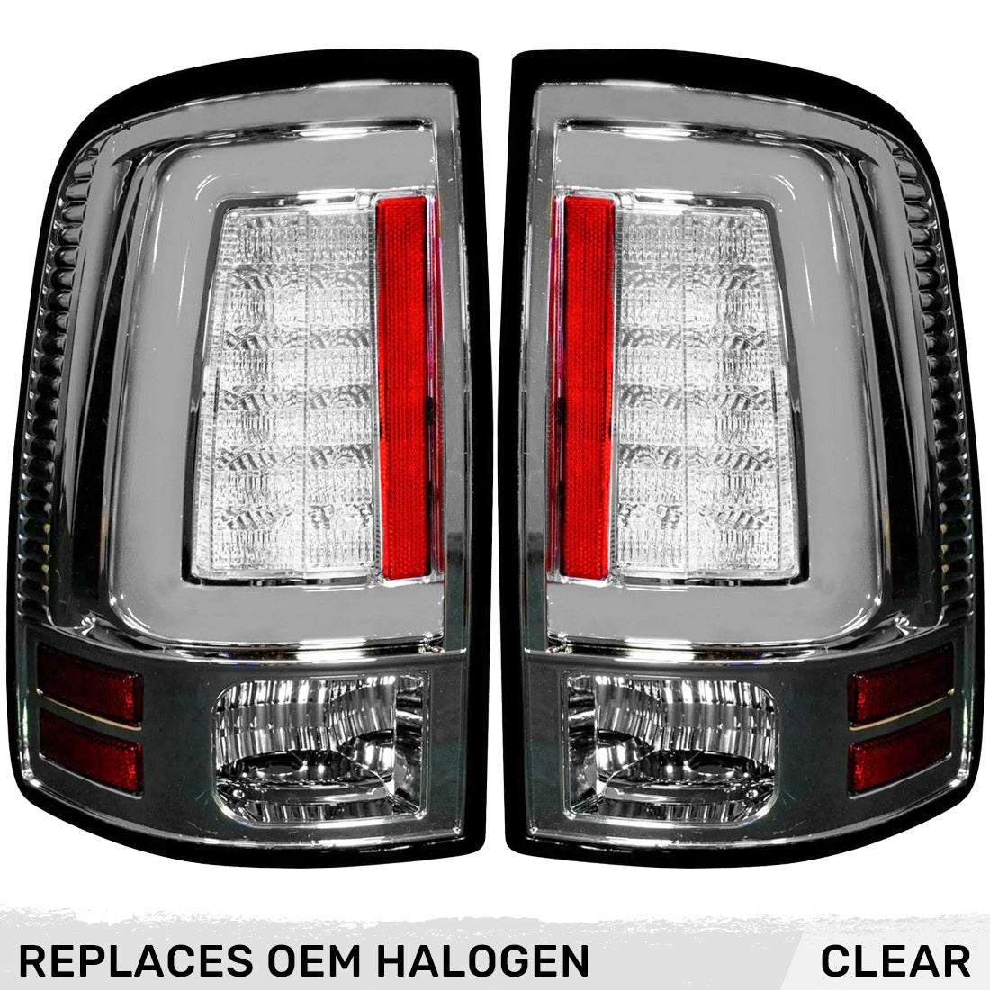 Dodge RAM 2500/3500 10-18 Ultra Bright OLED Tail Lights (Replaces Factory Halogen Only) - Multiple Lens