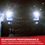 Ford Super Duty 17-19 Projector Headlights White OLED DRL, Scanning Amber LED Turn Signals - Multiple Styles