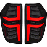 Chevy Tahoe & Suburban 21-24 OLED TAIL LIGHTS with LED Startup Sequence & AMBER OLED Turn Signals - Smoked Lens