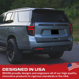 Chevy Tahoe & Suburban 21-24 OLED TAIL LIGHTS with LED Startup Sequence & AMBER OLED Turn Signals - Smoked Lens