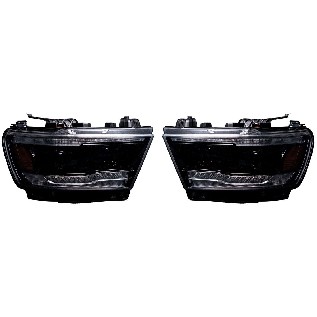 Dodge RAM 1500 19-24 5th Gen - Projector Headlights OLED DRL & Scanning Switchback LED Signals (Replaces Factory/OEM Halogen Only) - Multiple Styles