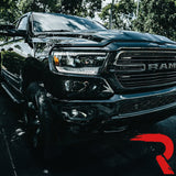 Dodge RAM 1500 19-24 5th Gen - Projector Headlights OLED DRL & Scanning Switchback LED Signals (Replaces Factory/OEM Halogen Only) - Multiple Styles
