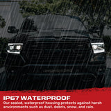 Dodge RAM 1500 19-24 5th Gen - Projector Headlights OLED DRL & Scanning Switchback LED Signals (Replaces Factory/OEM Halogen Only) - Multiple Styles