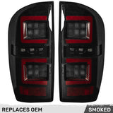 Toyota Tacoma 16-23 (3rd Gen) Ultra Bright OLED Tail Lights - Smoked Lens RECON Toyota Tacoma 16-23 (3rd Gen) Ultra Bright OLED Tail Lights - Smoked Lens Toyota Tacoma 16-23 (3rd Gen) Ultra Bright OLED Tail Lights - Smoked Lens Toyota Tacoma 16-23 (3rd Gen) Ultra Bright OLED Tail Lights - Smoked Lens Toyota Tacoma 16-23 (3rd Gen) Ultra Bright OLED Tail Lights - Smoked Lens