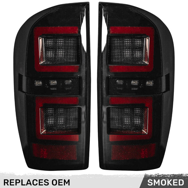 Toyota Tacoma 16-23 (3rd Gen) Ultra Bright OLED Tail Lights - Smoked Lens RECON Toyota Tacoma 16-23 (3rd Gen) Ultra Bright OLED Tail Lights - Smoked Lens Toyota Tacoma 16-23 (3rd Gen) Ultra Bright OLED Tail Lights - Smoked Lens Toyota Tacoma 16-23 (3rd Gen) Ultra Bright OLED Tail Lights - Smoked Lens Toyota Tacoma 16-23 (3rd Gen) Ultra Bright OLED Tail Lights - Smoked Lens